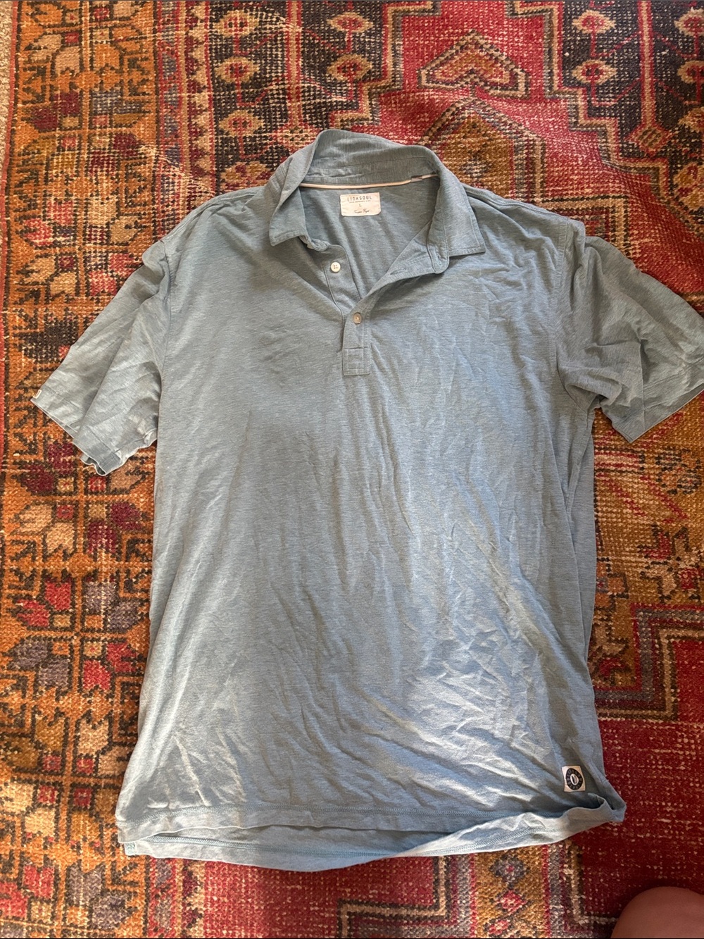 Linksoul Men's Polo in Dusty Blue